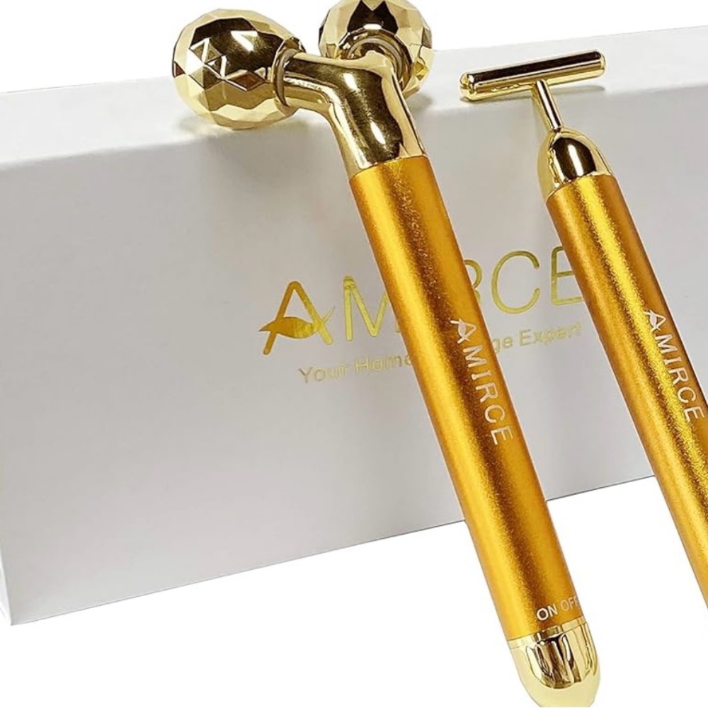 Face Massager Roller Golden 3D Roller